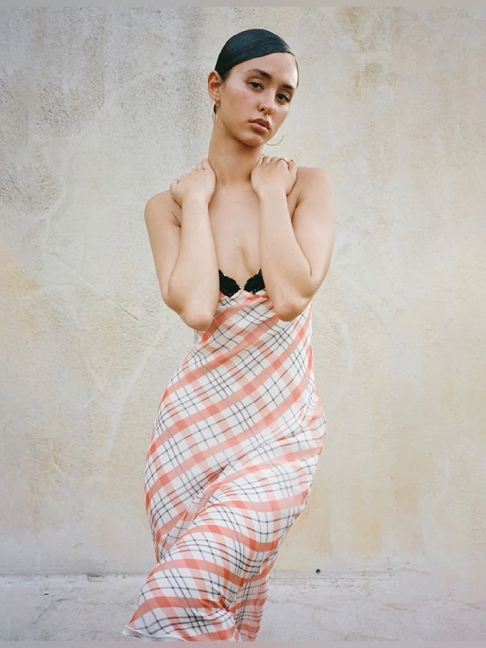 NWT! Réalisation Par The Karlie dress in Summer Check Size M - Picture 4 of 6